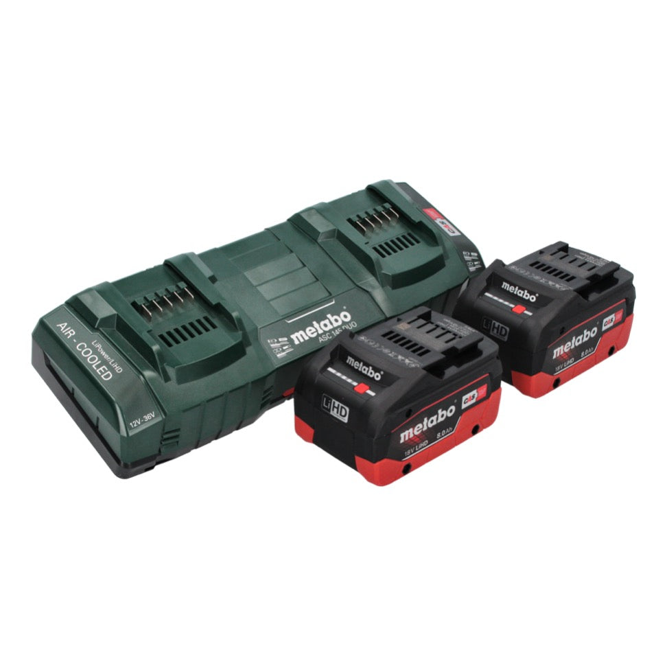 Metabo FSB 36-18 LTX BL 40 Akku Freischneider 36 V ( 2x 18 V ) Zweihandgriff Brushless + 2x Akku 8,0 Ah + Doppelladegerät