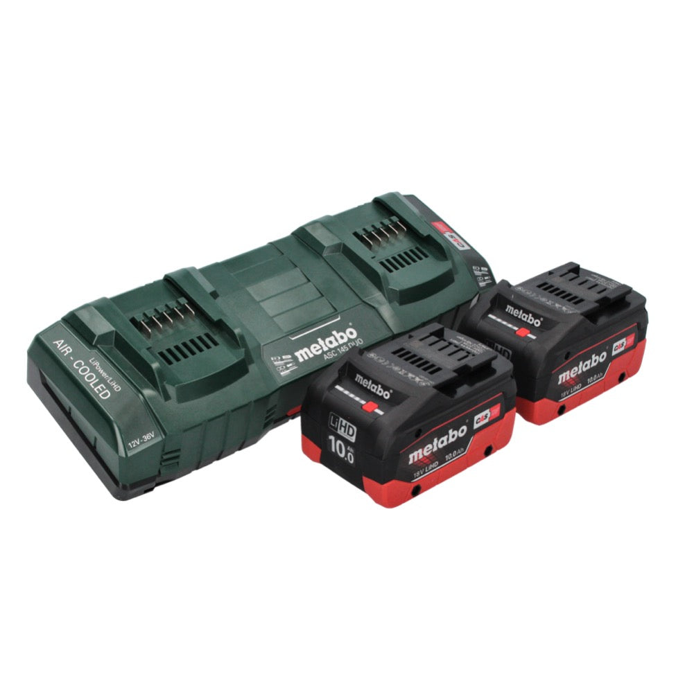 Metabo FSB 36-18 LTX BL 40 débroussailleuse sur batterie 36 V (2x 18 V) sans balais à deux poignées + 2x batterie 10,0 Ah + double chargeur