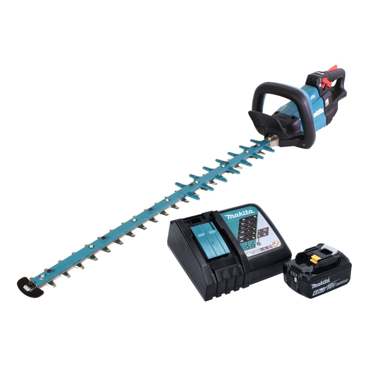 Makita DUH 752 RG1 Akku Heckenschere 18 V 75 cm Brushless + 1x Akku 6,0 Ah + Ladegerät