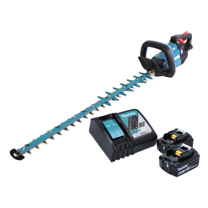 Makita DUH 752 RG Akku Heckenschere 18 V 75 cm Brushless + 2x Akku 6,0 Ah + Ladegerät