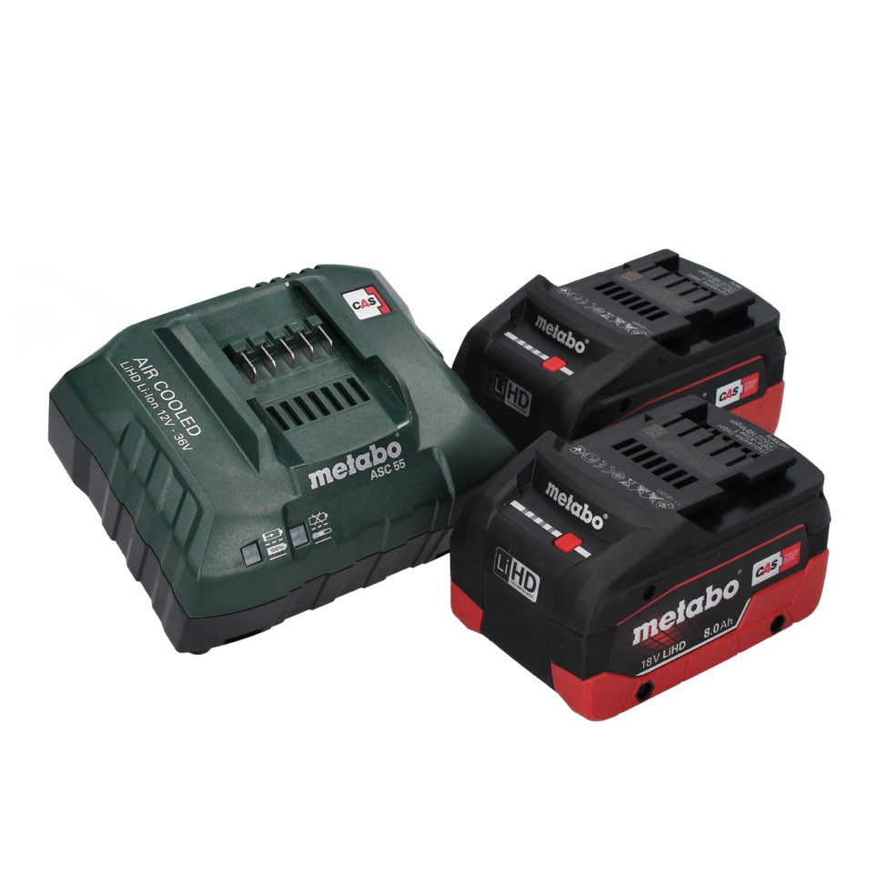 Metabo RM 36-18 LTX BL 36 Akku Rasenmäher 36 V ( 2x 18 V ) LTX Brushless + 2x Akku 8,0 Ah + Ladegerät - Toolbrothers