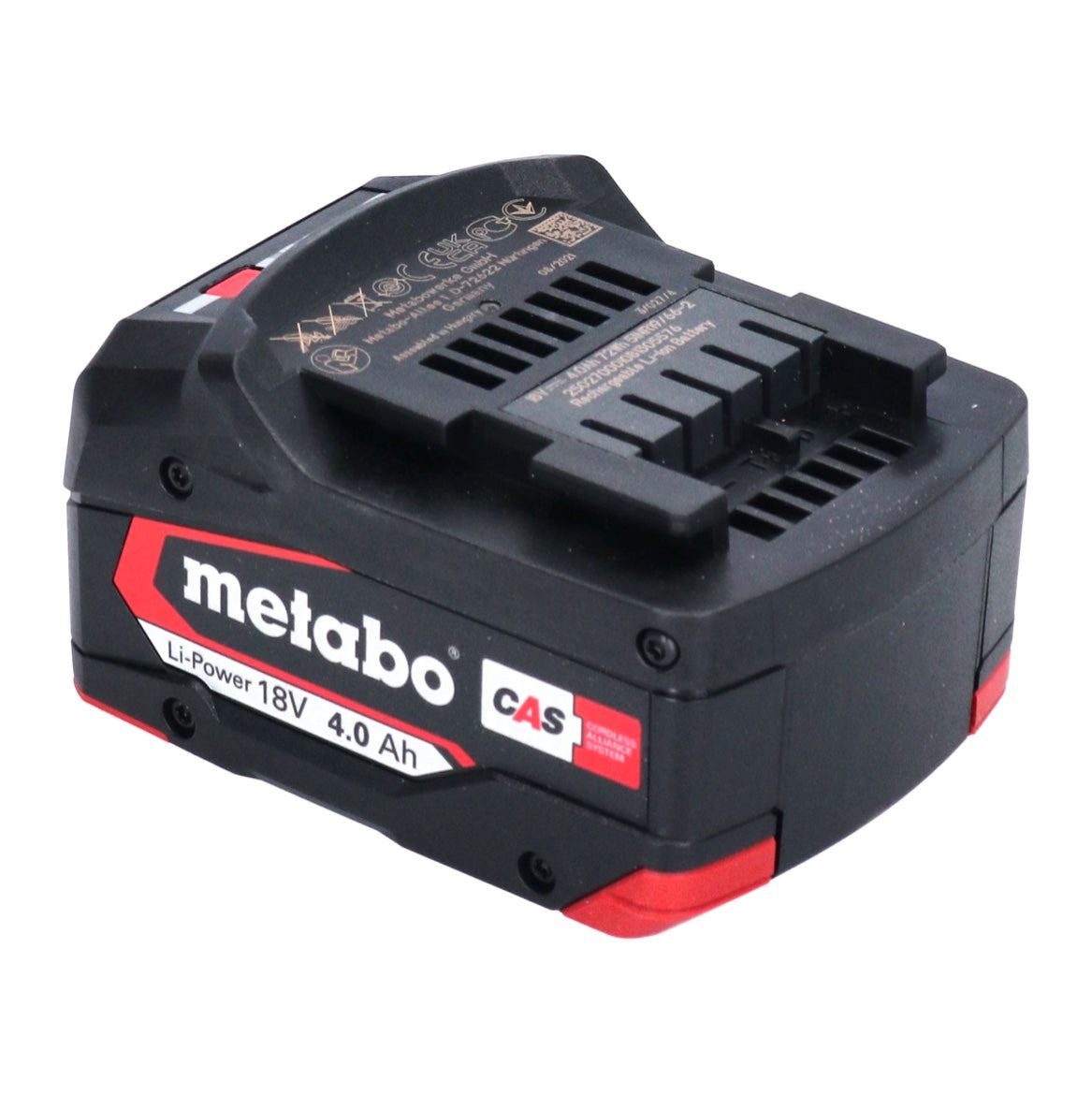 Metabo Akku Set 2x Li-Power Akkupack 18 V 4,0 Ah CAS Li-Ion ( 2x 625027000 ) mit Ladestandsanzeige