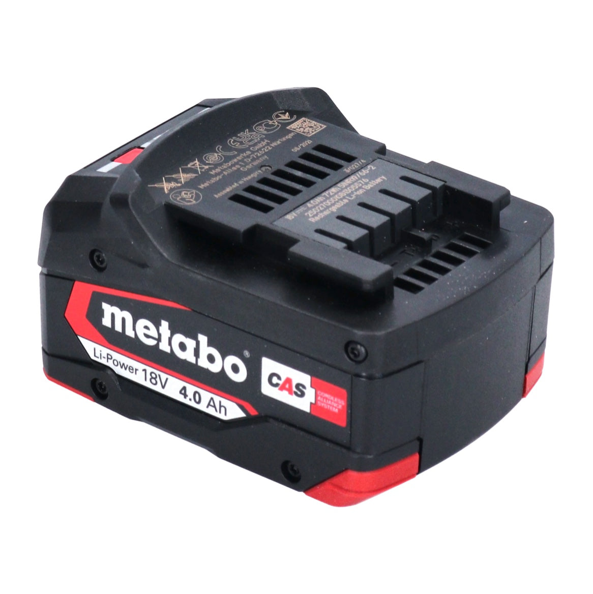 Metabo Akku Set 4x Li-Power Akkupack 18 V 4,0 Ah CAS Li-Ion ( 4x 625027000 ) mit Ladestandsanzeige