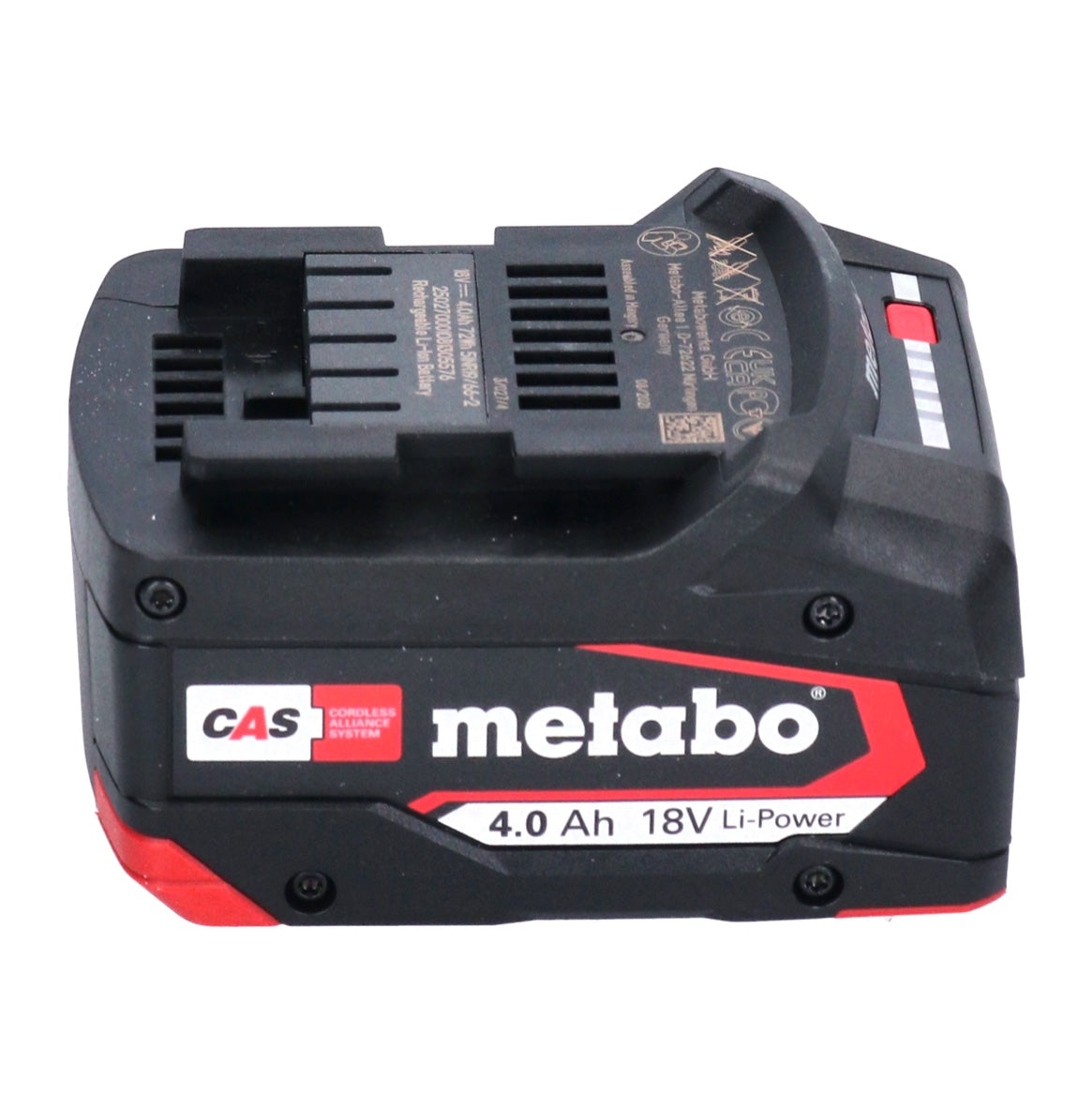 Kit de base Metabo 2x batterie Li-Power 18 V 4,0 Ah CAS Li-Ion (2x 625027000) + chargeur ASC 55 (627044000)