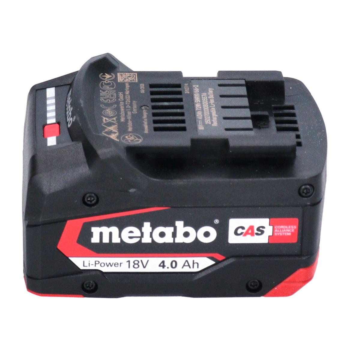 Metabo Basis Set 4x Li-Power Akkupack 18 V 4,0 Ah CAS Li-Ion Akku ( 4x 625027000 ) + ASC 55 Ladegerät ( 627044000 )