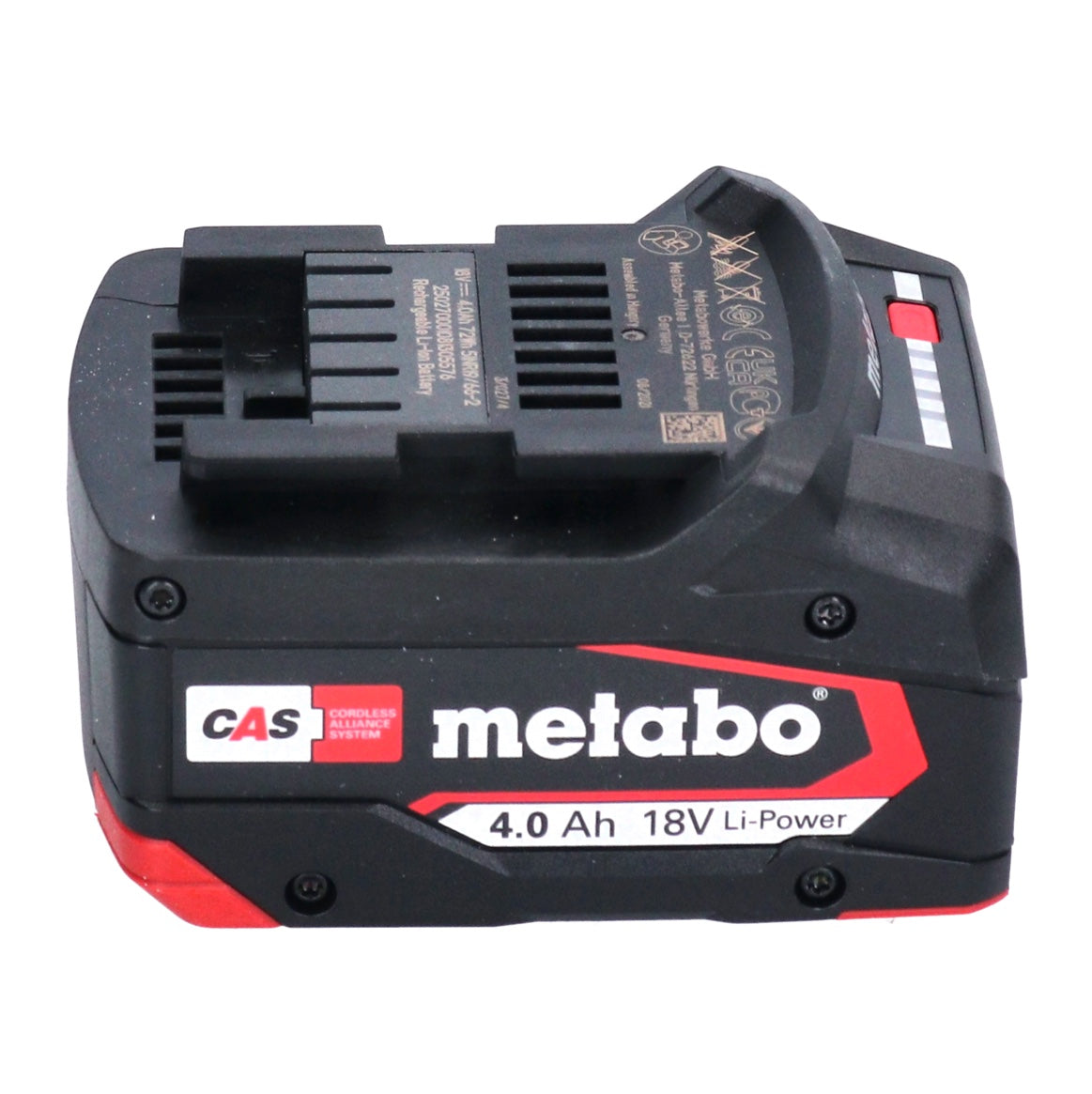 Metabo Basis Set 4x Li-Power Akkupack 18 V 4,0 Ah CAS Li-Ion Akku ( 4x 625027000 ) + ASC 55 Ladegerät ( 627044000 )