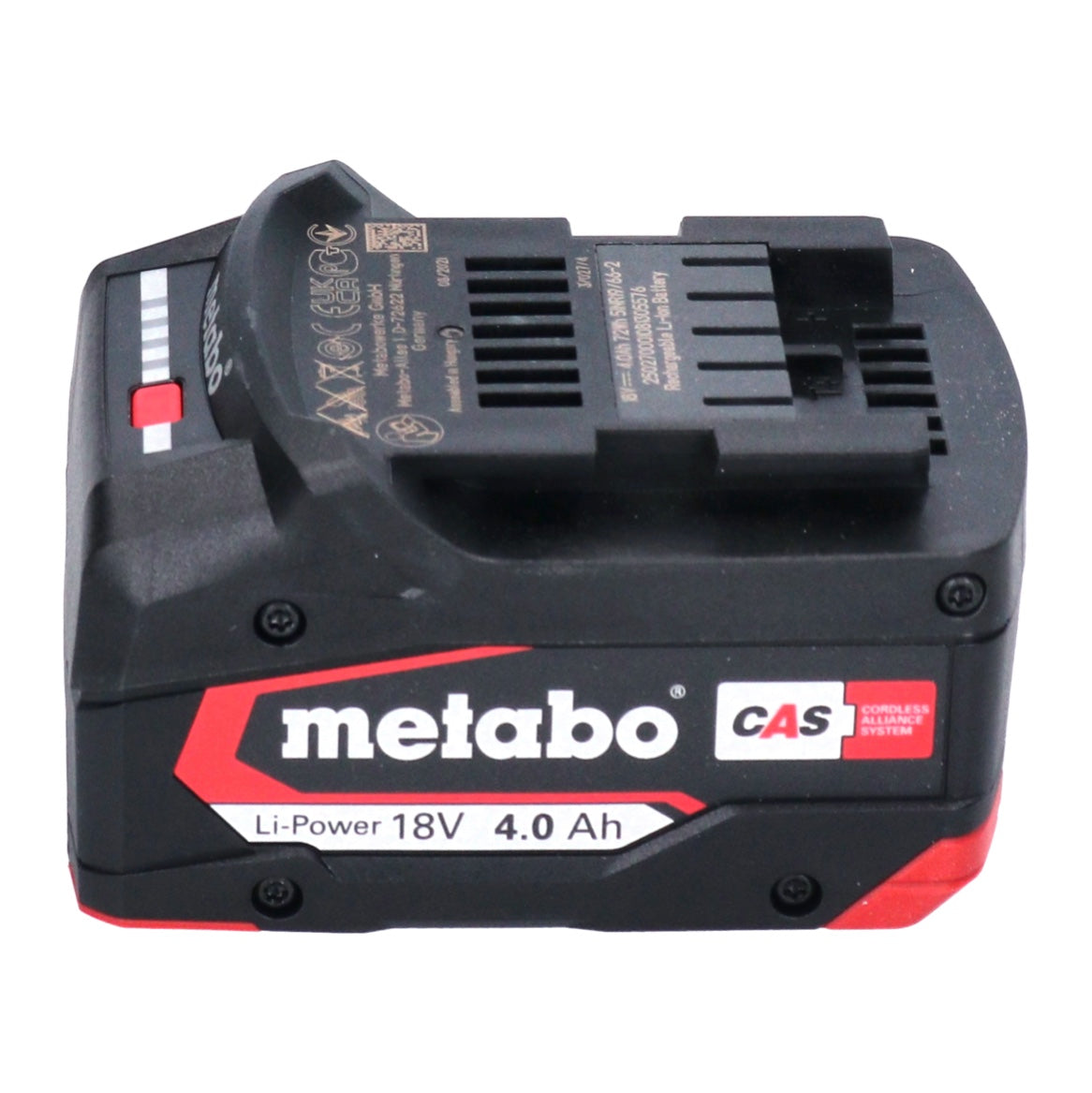 Kit de base Metabo 1x batterie Li-Power 18 V 4,0 Ah batterie Li-Ion CAS (625027000) + chargeur rapide ASC 145 (627378000)