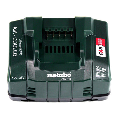 Metabo Basis Set 2x Li-Power Akkupack 18 V 4,0 Ah CAS Li-Ion Akku ( 2x 625027000 ) + ASC 145 Schnell Ladegerät ( ‭627378000‬ )