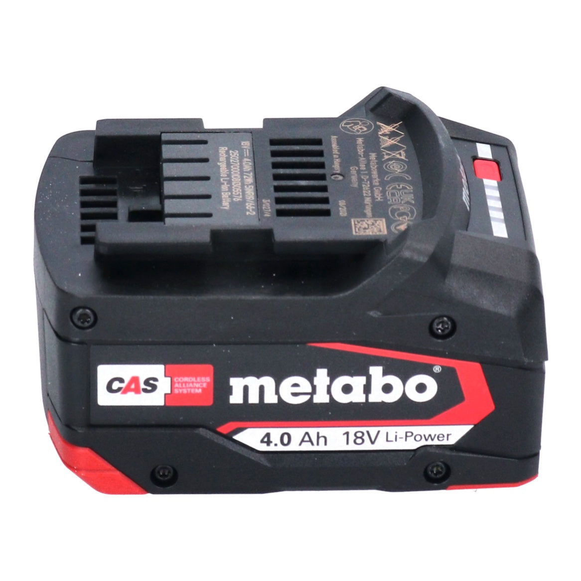 Kit de base Metabo 4x batterie Li-Power 18 V 4,0 Ah CAS Li-Ion (4x 625027000) + chargeur rapide ASC 145 (627378000)