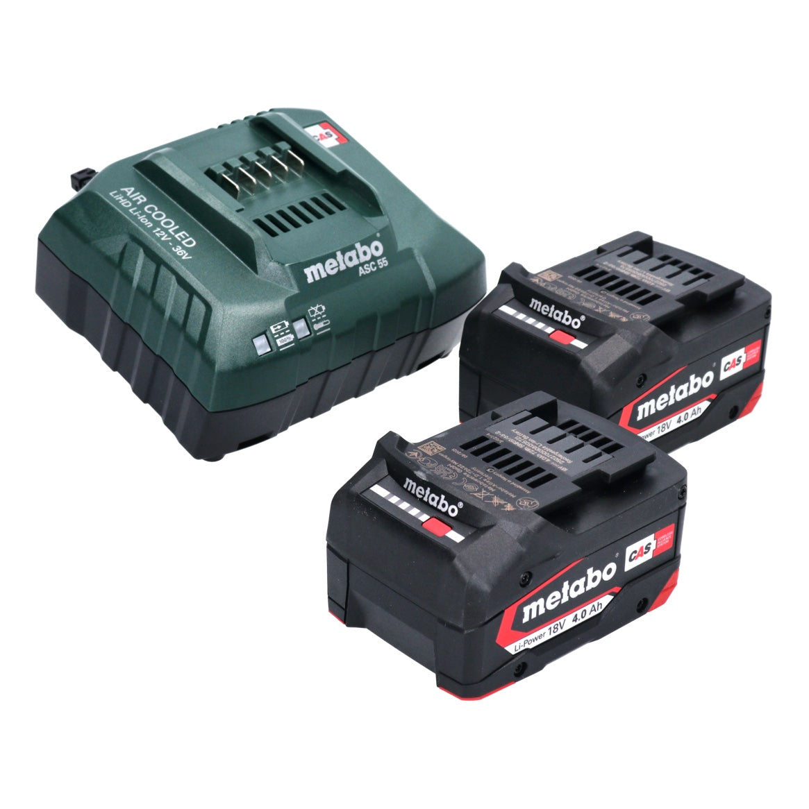 Marteau combiné à batterie Metabo KHA 18 LTX 18 V 2,2 J SDS Plus (600210500) + 2x batterie 4,0 Ah + chargeur + métaBOX