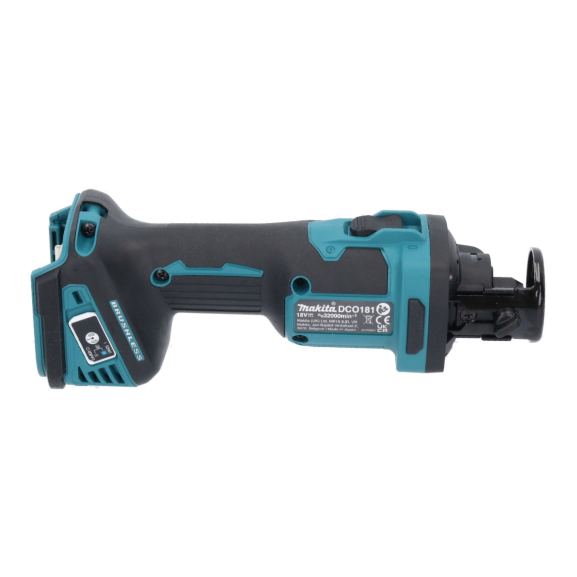 Makita DCO 181 A1 fraise rotative à batterie 18 V 32000 tr/min sans balais + 1x batterie 2,0 Ah - sans chargeur