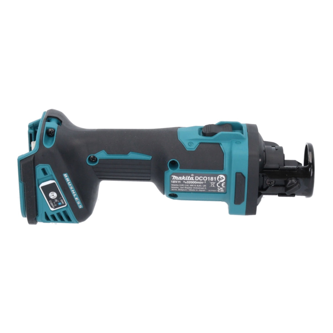 Makita DCO 181 RA fraise rotative à batterie 18 V 32000 tr/min sans balais + 2x batteries 2,0 Ah + chargeur