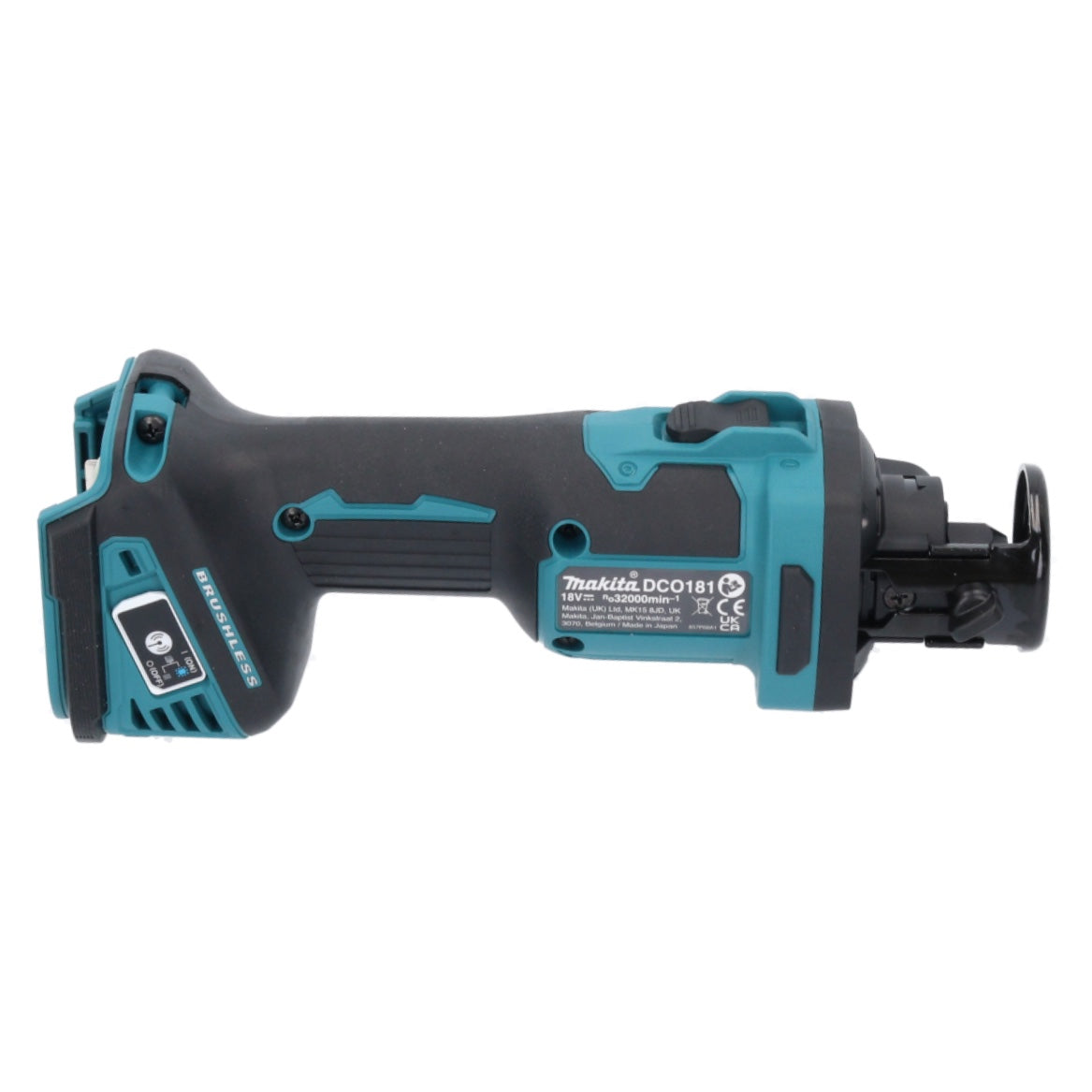 Makita DCO 181 RG1 Akku Rotationsschneider 18 V 32000 U/min Brushless + 1x Akku 6,0 Ah + Ladegerät - Toolbrothers