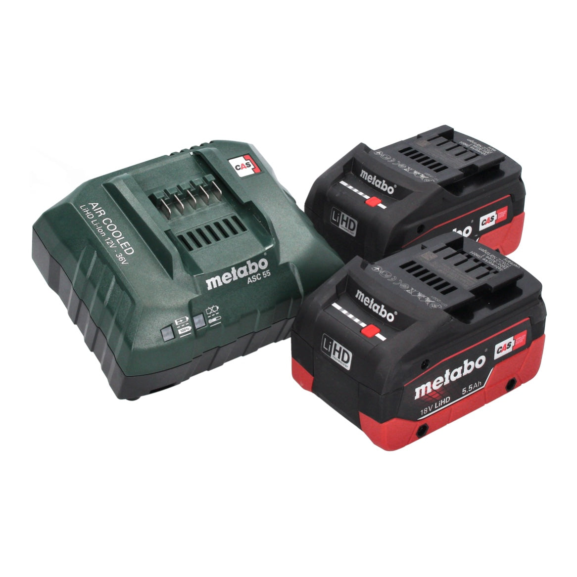 Metabo HS 18 LTX 55 Akku Heckenschere 18 V 53 cm + 2x Akku 5,5 Ah + Ladegerät - Toolbrothers