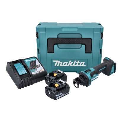 Makita DCO 181 RMJ Akku Rotationsschneider 18 V 32000 U/min Brushless + 2x Akku 4,0 Ah + Ladegerät + Makpac - Toolbrothers