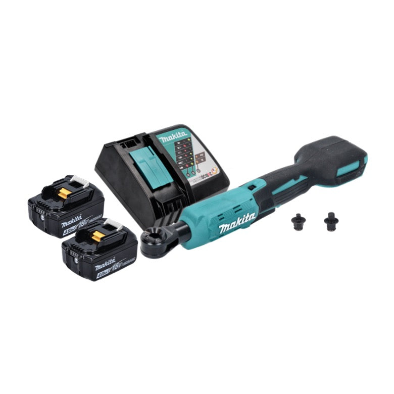 Makita DWR 180 RM Akku Ratschenschrauber 18 V 47,5 Nm 1/4" 3/8" + 2x Akku 4,0 Ah + Ladegerät