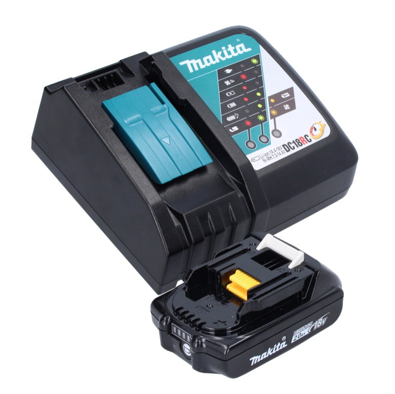 Visseuse à cliquet sans fil Makita DWR 180 RA1J 18 V 47,5 Nm 1/4" 3/8" + 1x batterie 2,0 Ah + chargeur + Makpac