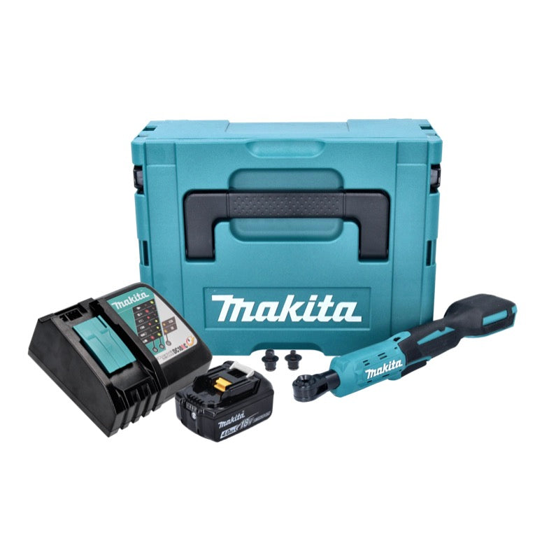 Visseuse à cliquet sans fil Makita DWR 180 RM1J 18 V 47,5 Nm 1/4" 3/8" + 1x batterie 4,0 Ah + chargeur + Makpac