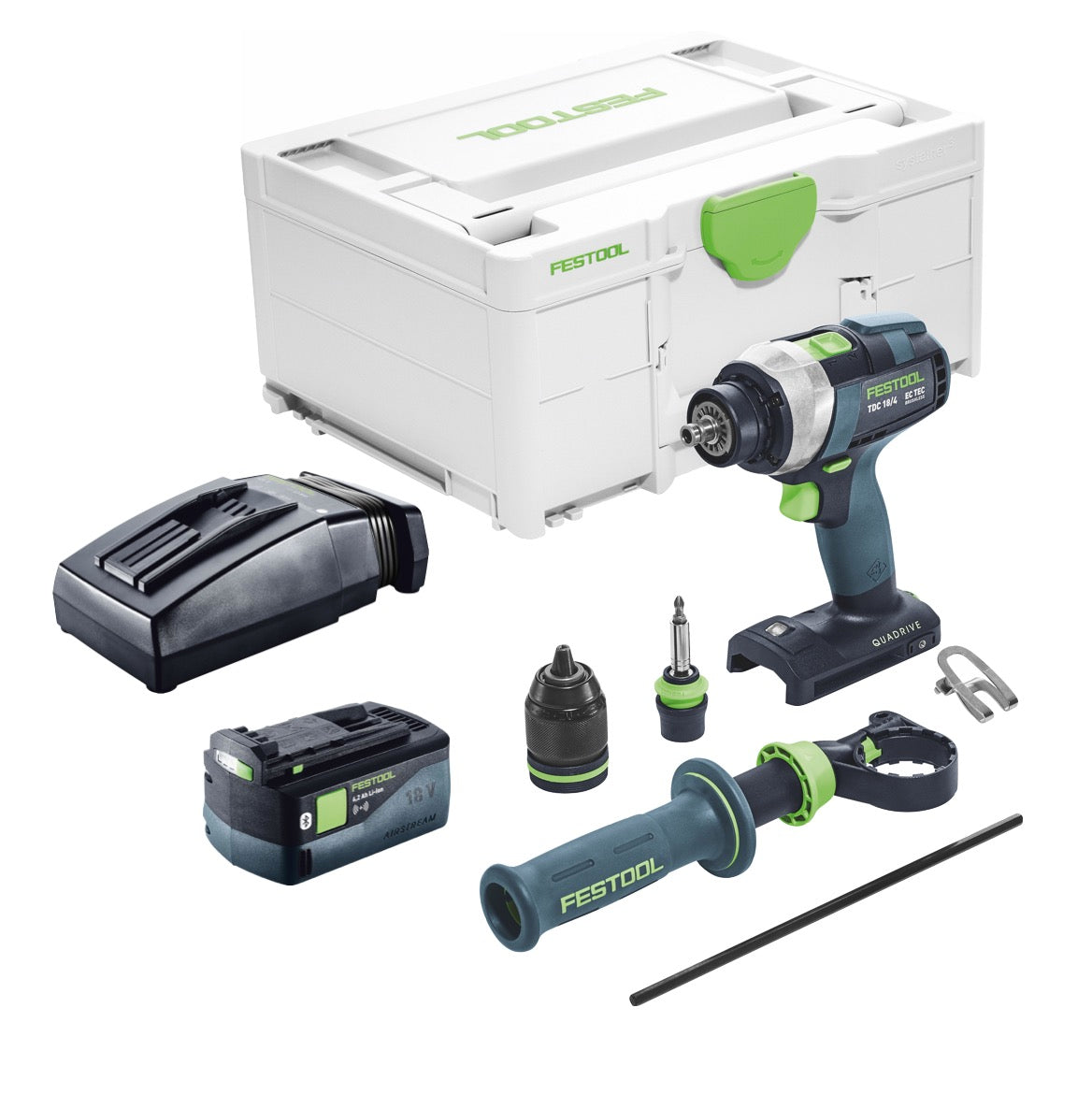 Festool TDC 18/4 Akku Bohrschrauber 18 V 75 Nm Brushless + 1x Akku 6,2 Ah + Ladegerät + Systainer