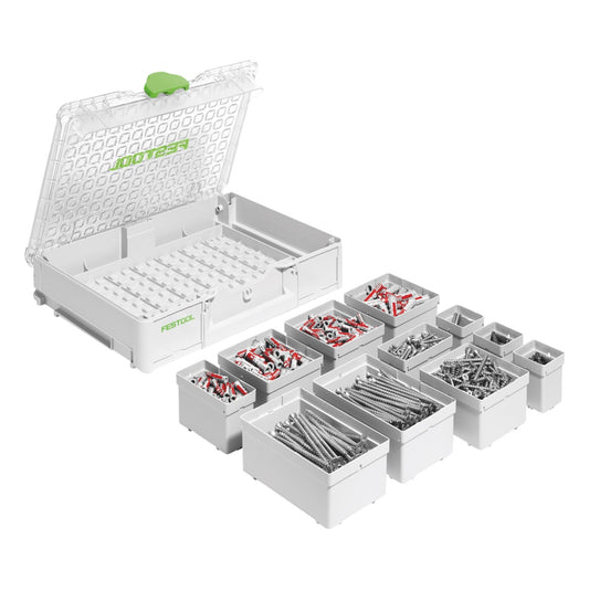 Festool SYS3 ORG M 89 SD Systainer Organizer ( 577353 ) + 650 tlg. SPAX und Fischer Sortiment - Toolbrothers