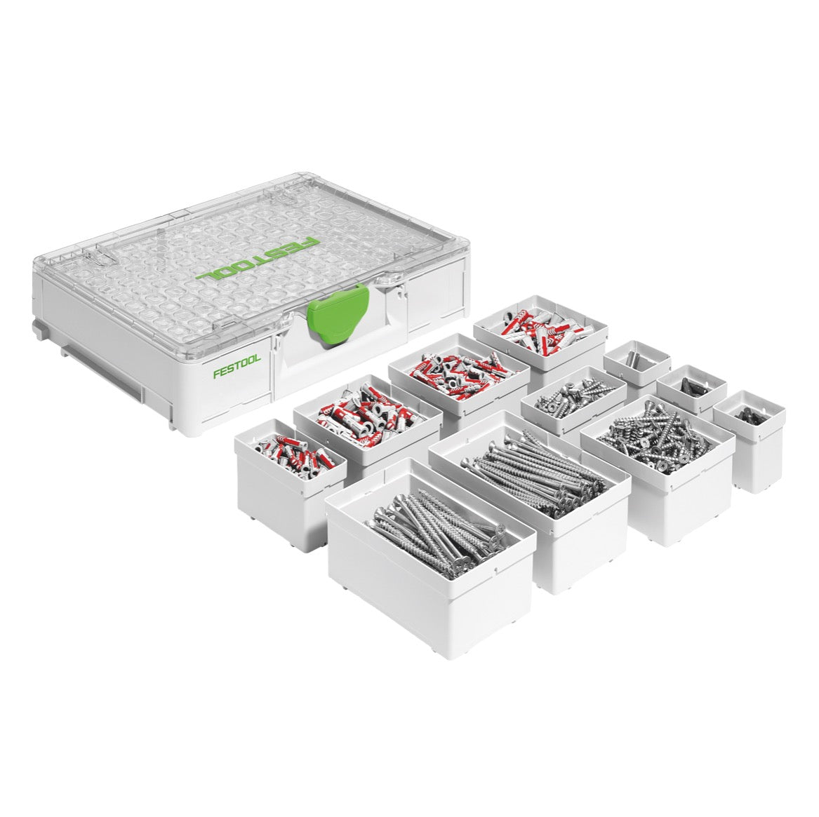 Festool SYS3 ORG M 89 SD Systainer Organizer ( 577353 ) + 650 tlg. SPAX und Fischer Sortiment - Toolbrothers