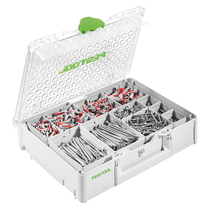 Festool SYS3 ORG M 89 SD Systainer Organizer ( 577353 ) + 650 tlg. SPAX und Fischer Sortiment - Toolbrothers