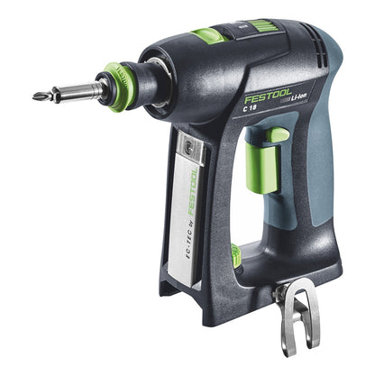 Festool C 18 HPC 4,0 l-Set Akku Bohrschrauber 18 V 45 Nm Brushless ( 576992 ) + 2x Akku 4,0 Ah + Ladegerät + Exzentervorsatz + Winkelvorsatz + Systainer