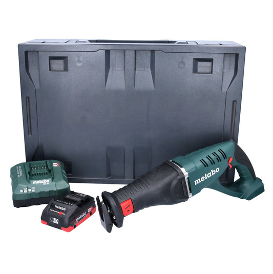 Scie sabre à batterie Metabo ASE 18 LTX scie alternative 18 V + 1x batterie 4,0 Ah + chargeur + métaCASE