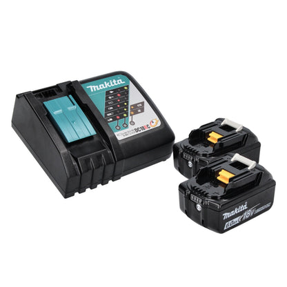 Makita DMR 107 RG radio de chantier à batterie 7,2 - 18 V + 2x batteries 6,0 Ah + chargeur