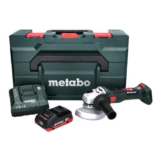 Metabo W 18 LT BL 11-125 Akku Winkelschleifer 18 V 125 mm Brushless + 1x Akku 4,0 Ah + Ladegerät + metaBOX - Toolbrothers