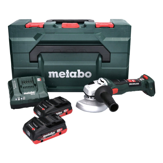 Metabo W 18 LT BL 11-125 Akku Winkelschleifer 18 V 125 mm Brushless + 2x Akku 4,0 Ah + Ladegerät + metaBOX - Toolbrothers
