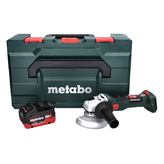 Metabo W 18 LT BL 11-125 Akku Winkelschleifer 18 V 125 mm Brushless + 1x Akku 5,5 Ah + metaBOX - ohne Ladegerät - Toolbrothers