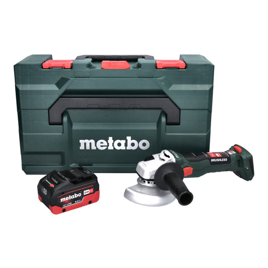Metabo W 18 LT BL 11-125 Akku Winkelschleifer 18 V 125 mm Brushless + 1x Akku 8,0 Ah + metaBOX - ohne Ladegerät - Toolbrothers