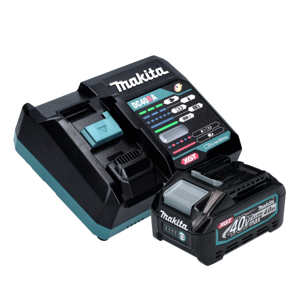 Makita HS 009 GM101 Akku Handkreissäge XGT 40 V max. 235 mm Brushless + 1x Akku 4,0 Ah + Ladegerät + Koffer