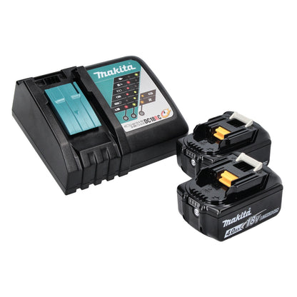 Cisaille à gazon sans fil Makita DUM 111 RMX, cisaille à arbustes 18 V + 2 batteries 4,0 Ah + chargeur