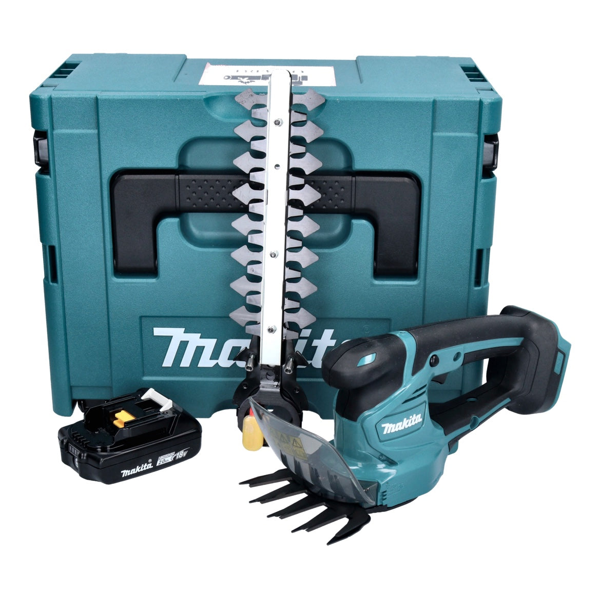 Makita DUM 111 A1XJ Akku Grasschere Strauchschere 18 V + 1x Akku 2,0 Ah + Makpac - ohne Ladegerät