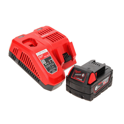 Milwaukee M18 FSAGV115XPDB-601X Akku Winkelschleifer 18 V 115 mm Brushless + 1x Akku 6,0 Ah + Ladegerät + HD Box