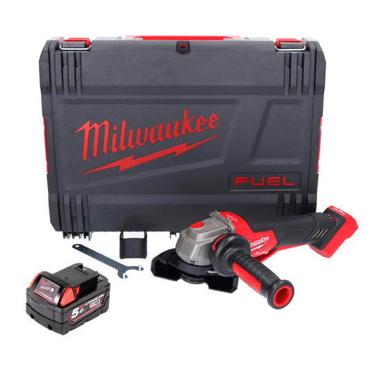Milwaukee M18 FSAGV115XPDB-501X Akku Winkelschleifer 18 V 115 mm Brushless + 1x Akku 5,0 Ah + HD Box - ohne Ladegerät - Toolbrothers
