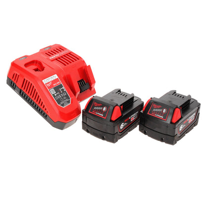 Scie sauteuse à batterie Milwaukee M18 FJS-602X 18 V course 25 mm sans balais + 2x batteries 6,0 Ah + chargeur + boîtier HD