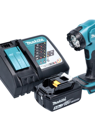 Makita DEADML815RT1 Lampe portative sans fil LED 160 lm 14,4 - 18V + 1x Batterie 5,0Ah + Chargeur