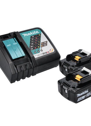 Makita DEADML815RT Lampe portative sans fil LED 160 lm 14,4 - 18 V + 2x Batteries 5,0Ah + Chargeur