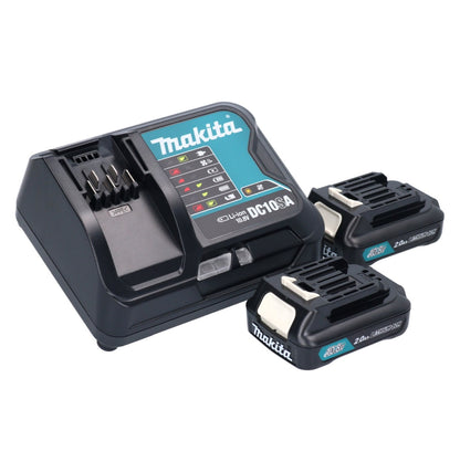 Makita DF 332 DSAE perceuse-visseuse sans fil 12 V 35 Nm sans balais + 2x batteries 10,8 V 2,0 Ah + chargeur + mallette