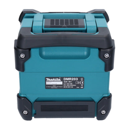 Makita DMR 203 RA Enceinte Bluetooth 12 V 18 V IP64 + 2x batteries 2,0 Ah + chargeur