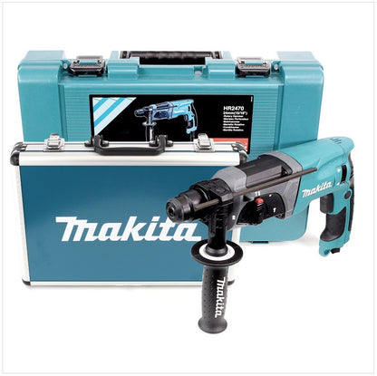 Makita HR 2470 780 W SDS-Plus 24 mm Bohrhammer im Koffer + D-42444 SDS-Plus Bohrer-Meißel-Set 17 tlg. im Alu Koffer - Toolbrothers