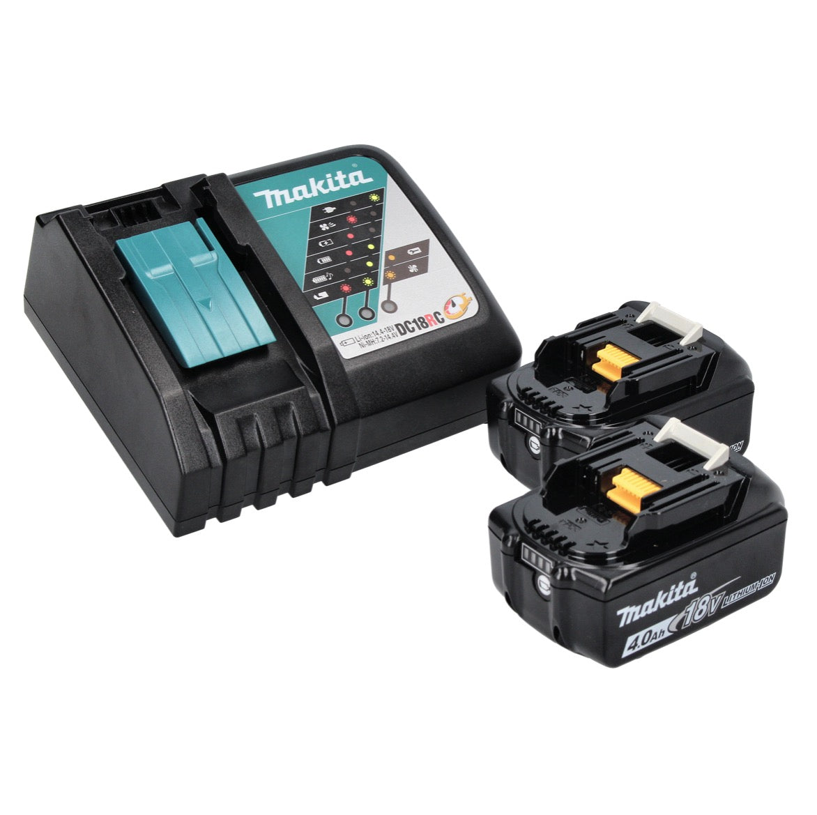 Makita DMR 203 RM Bluetooth Lautsprecher 12 V 18 V IP64 + 2x Akku 4,0 Ah + Ladegerät