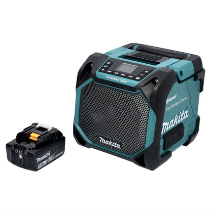 Makita DMR 203 T1 Enceinte Bluetooth 12 V 18 V IP64 + 1x batterie 5,0 Ah - sans chargeur