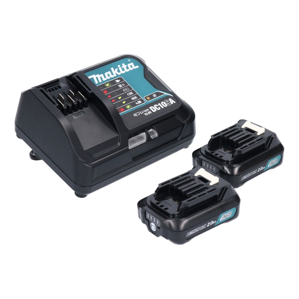 Makita JV 102 DSAJ scie sauteuse pendulaire à batterie 12 V max. Sans balais + 2x batterie 2,0 Ah + chargeur + Makpac