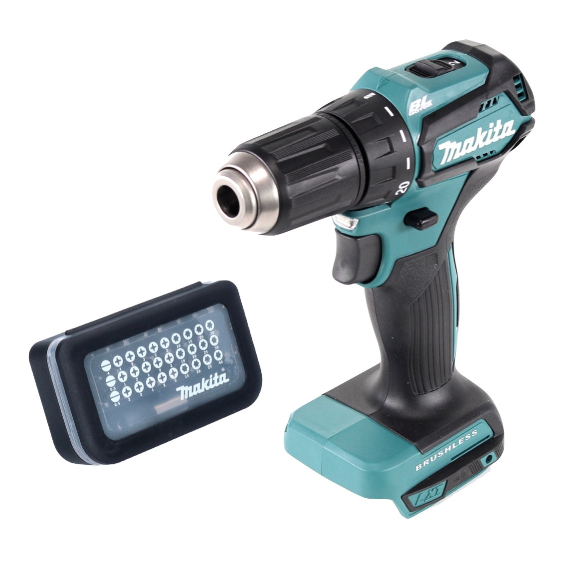 Makita DDF 483 Z Perceuse-visseuse sans fil 18 V 40 Nm sans balais + jeu d'embouts 31 pièces (D-30667)