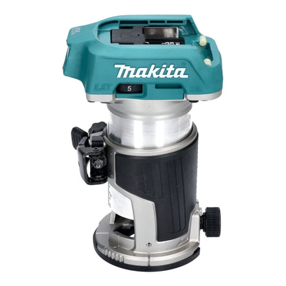 Makita DRT 50 Z Akku Multifunktionsfräse 18 V Brushless + 6 tlg. Fräser Set - ohne Akku, ohne Ladegerät