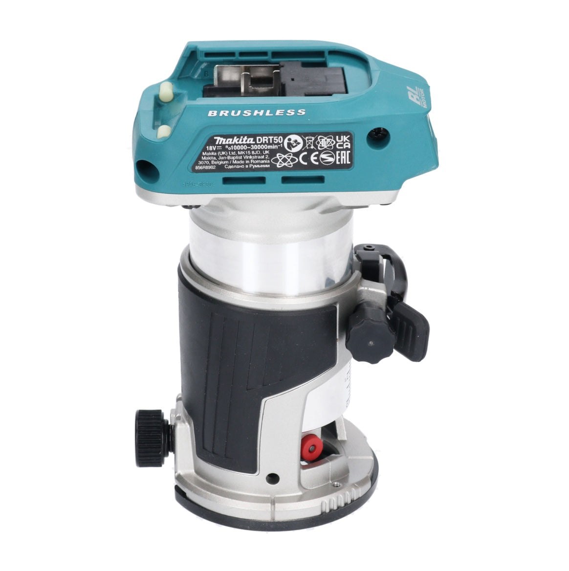 Makita DRT 50 Z Akku Multifunktionsfräse 18 V Brushless + 6 tlg. Fräser Set - ohne Akku, ohne Ladegerät